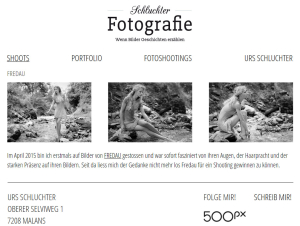 Fotografie Schluchter, Malans